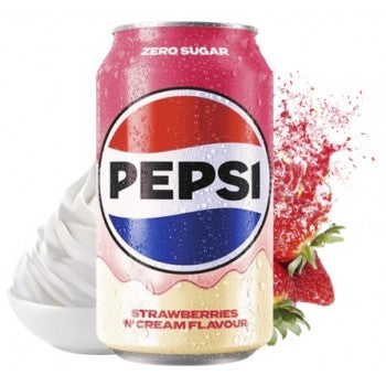 Pepsi Zero Sugar Strawberry & Cream 330 ml X1